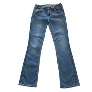 ROCK & ROLL WOMENS RIDING MID-RISE DENIM BLUE JEANS SIZE 27 X 34